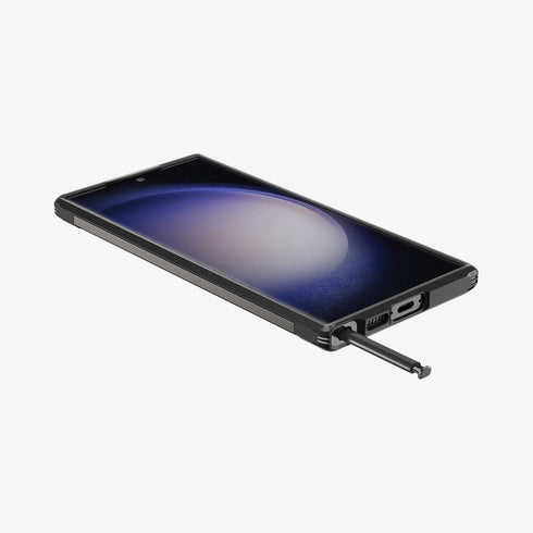 ACS05623 - Galaxy S23 Ultra Case Tough Armor in black showing the back